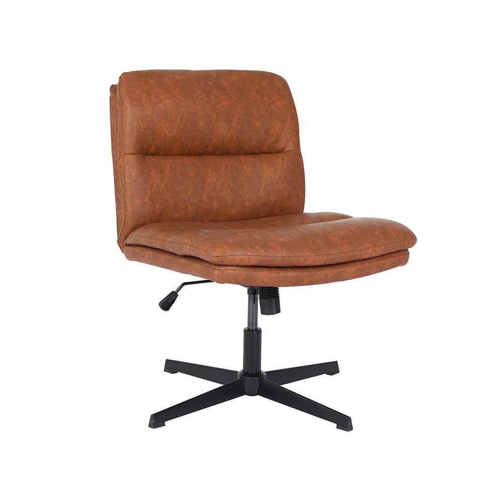 HOME DELUXE Retro-Drehstuhl h&ouml;henverstellbar LUYA - Braun/Cognac - Bild 1