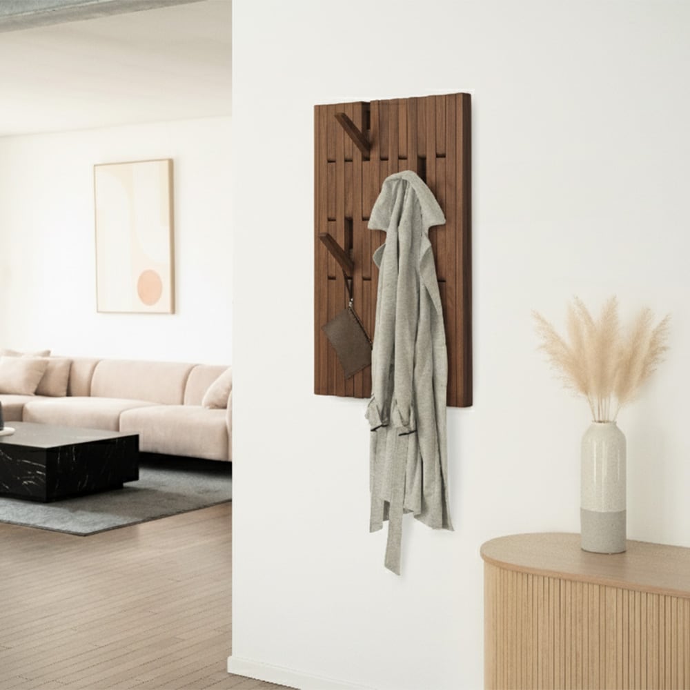 HOME DELUXE Garderobenpaneel QUEST - 55 x 105 cm Nussbraun - Bild 1