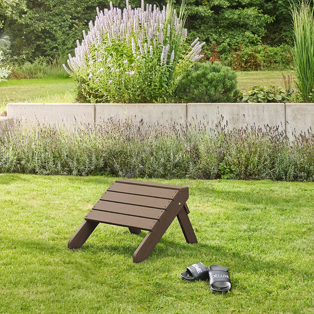 HOME DELUXE Hocker FAREA &ndash; Schwarz - Braun - Bild 1