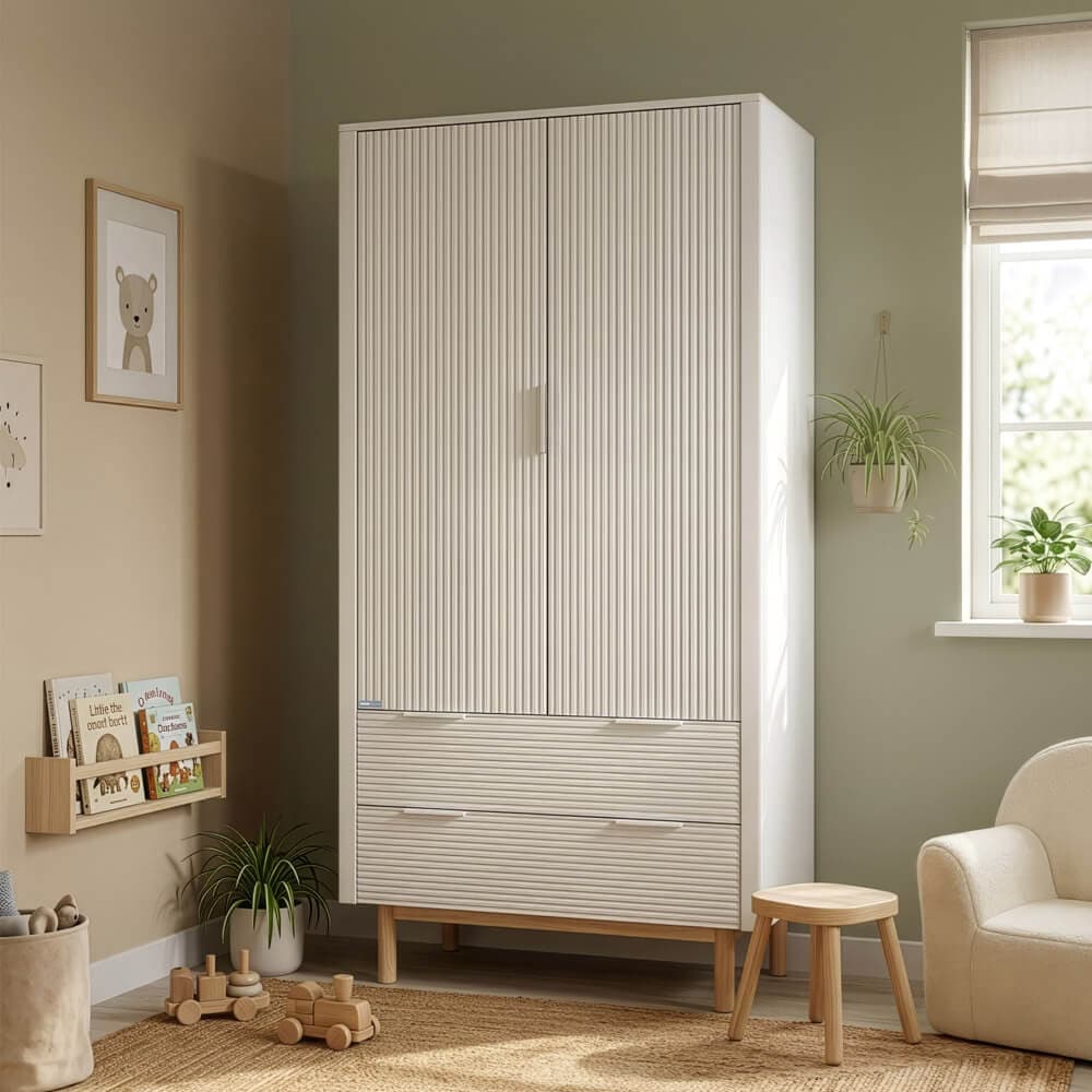 HOME DELUXE Kleiderschrank COCO &ndash; 100 &times; 200 cm Wei&szlig; - Bild 1