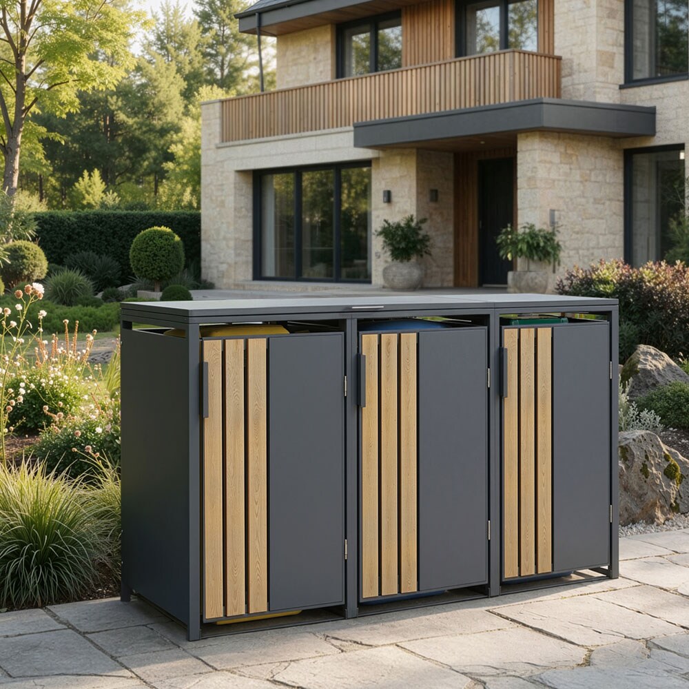 Mülltonnenbox KANTO - 3x 240L