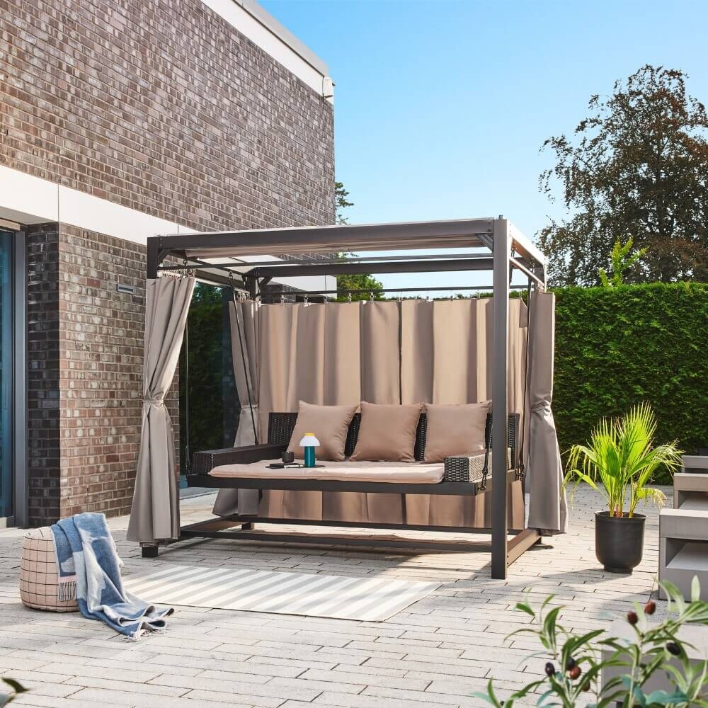 HOME DELUXE Pavillon Gartenliege PROVENCE
