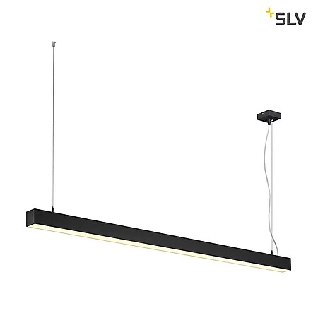 SLV Q-Line Dali Single LED Pendelleuchte Dimmbar Schwarz - Bild 1