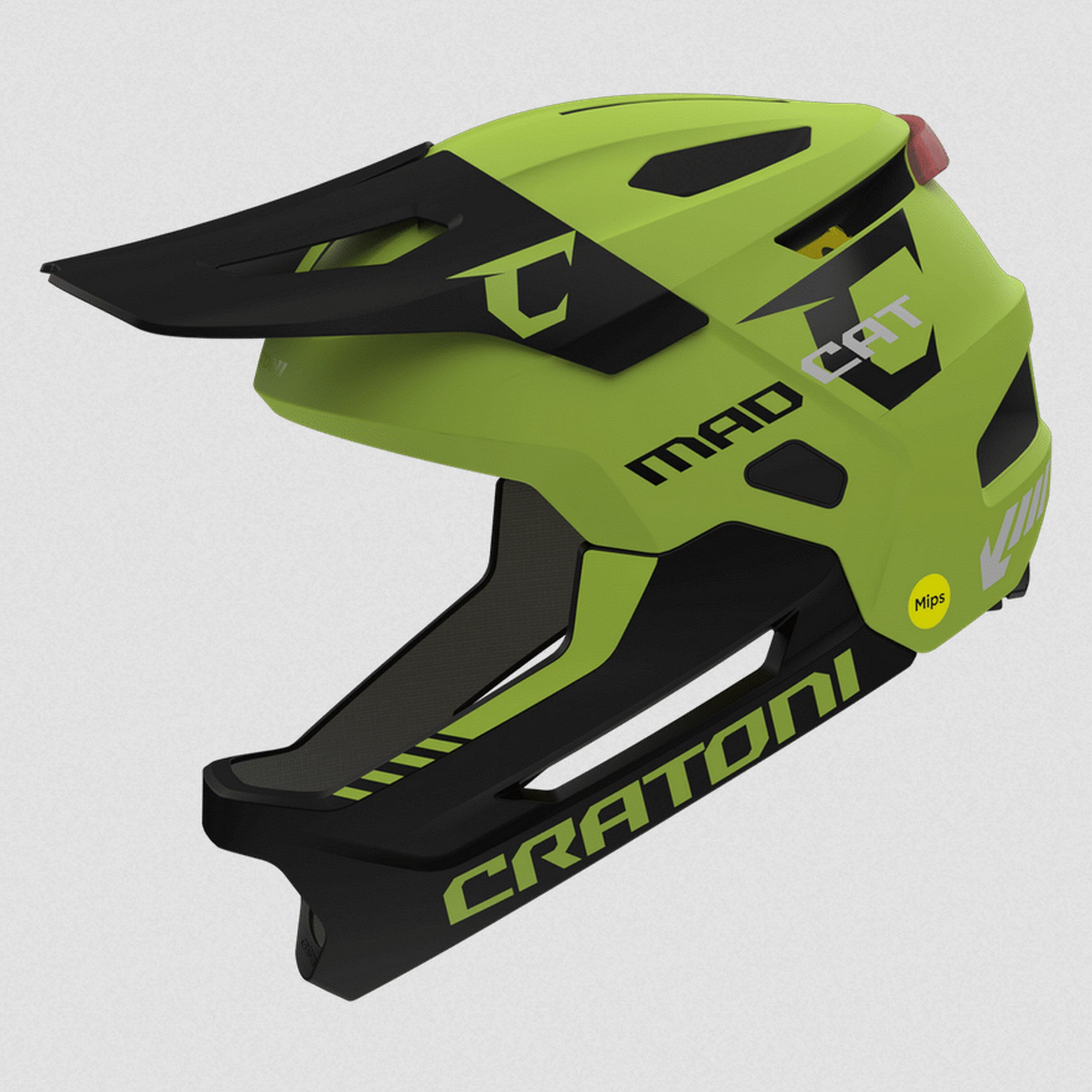 CRATONI MTB-Kinder-/Jugendhelm  "Madcat Mips", limette - Bild 1