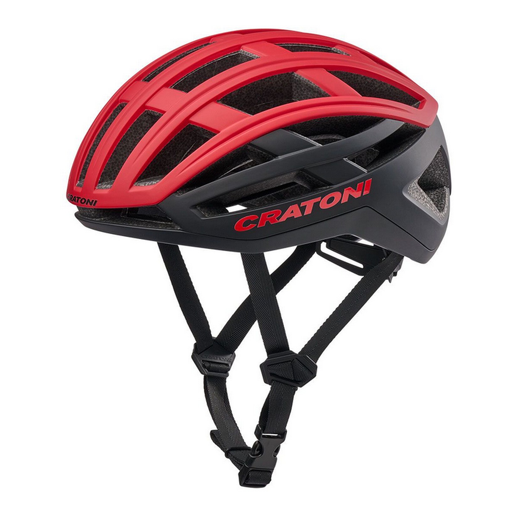 CRATONI Rennrad-/ Gravel Fahrradhelm C-AirLite, rot/schwarz