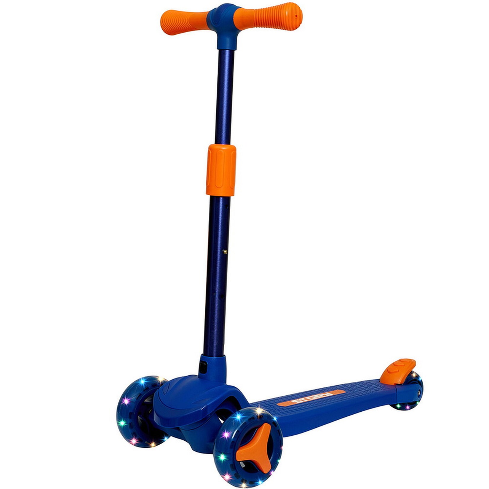 3-Rad-Kinderroller Mini Friends LED deluxe, blau