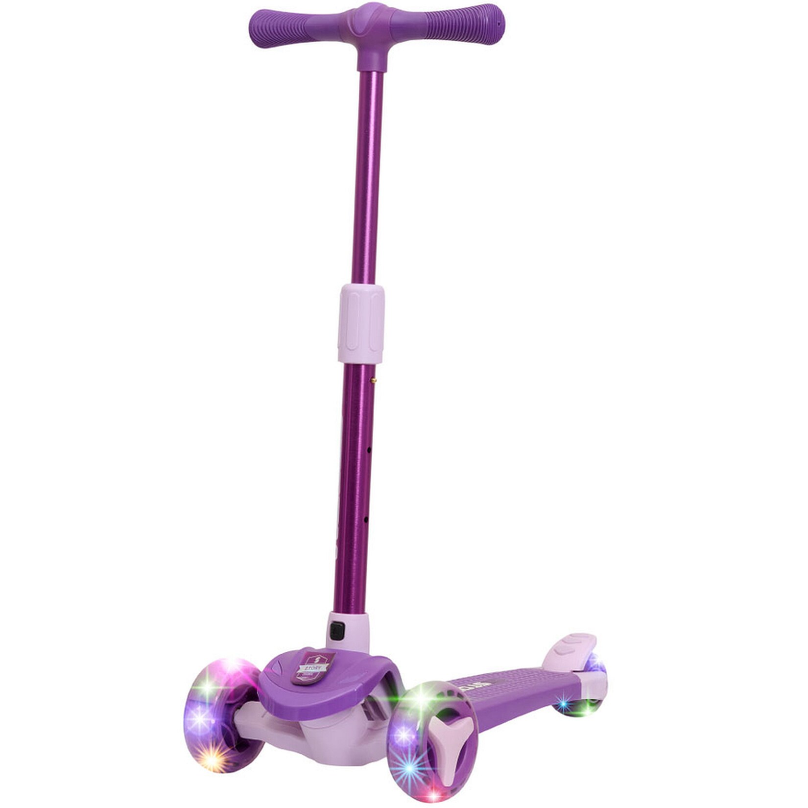 3-Rad-Kinderroller Mini Friends LED deluxe, lila