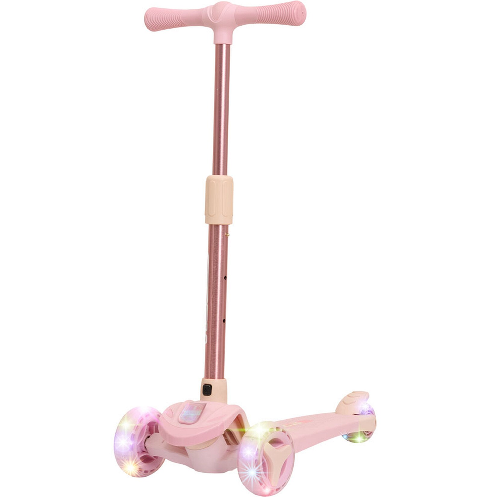 3-Rad-Kinderroller Mini Friends LED deluxe, rosa