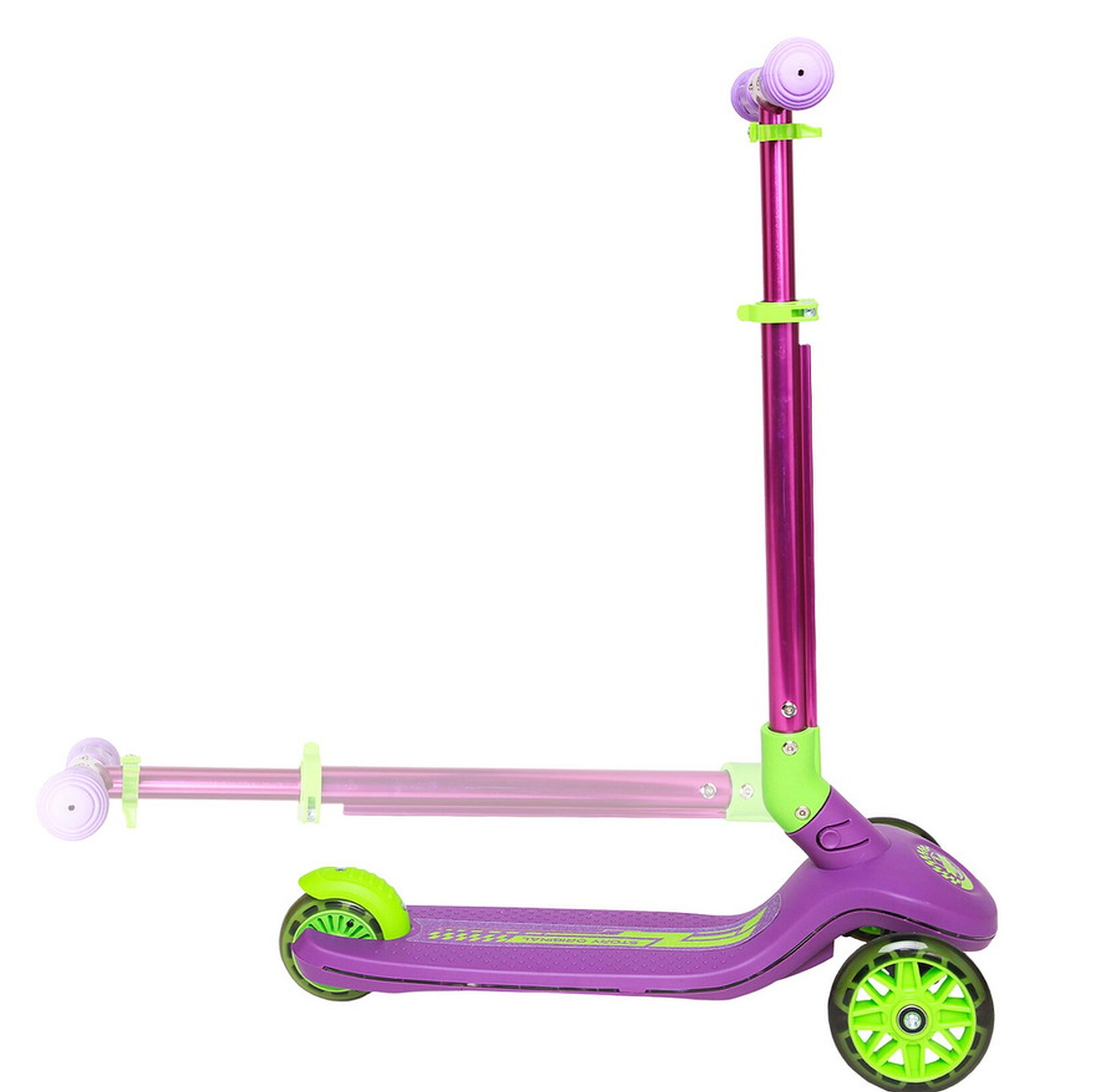 3-Rad-Kinderroller Party LED, lila