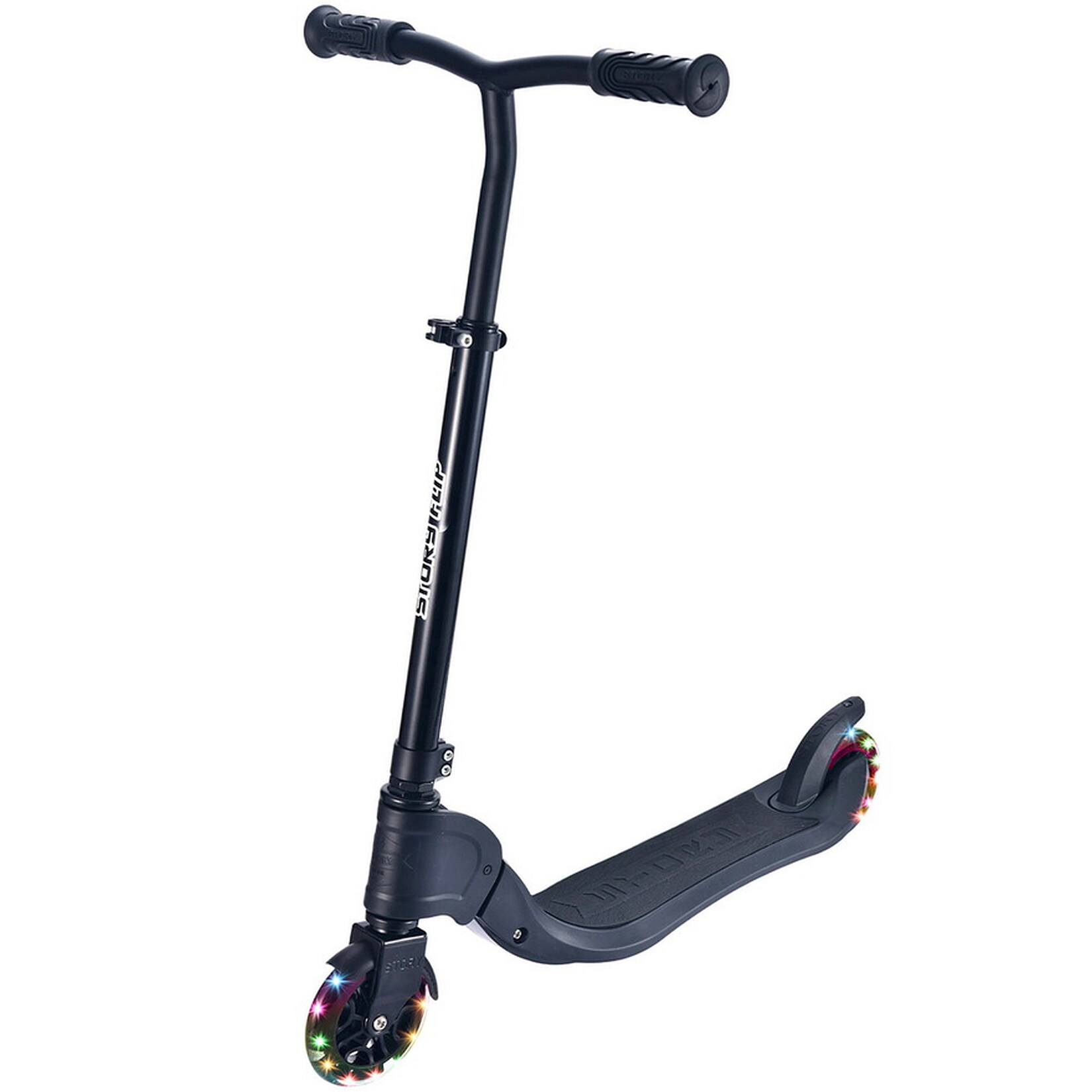 Kinder-Scooter Flip LED, schwarz