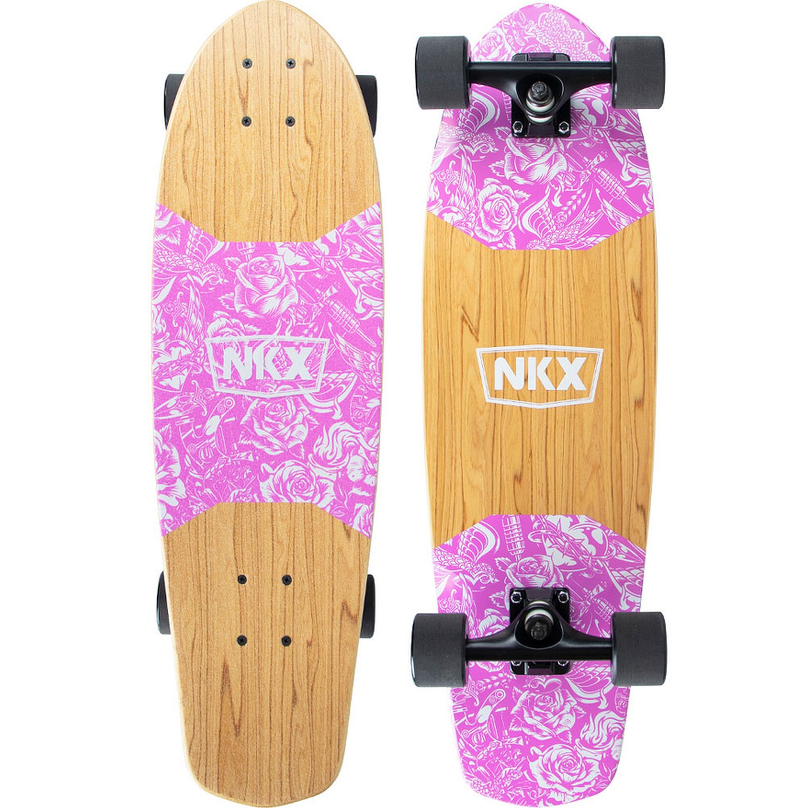 Skateboard Classic Mini Cruiser 71.12 cm, pink