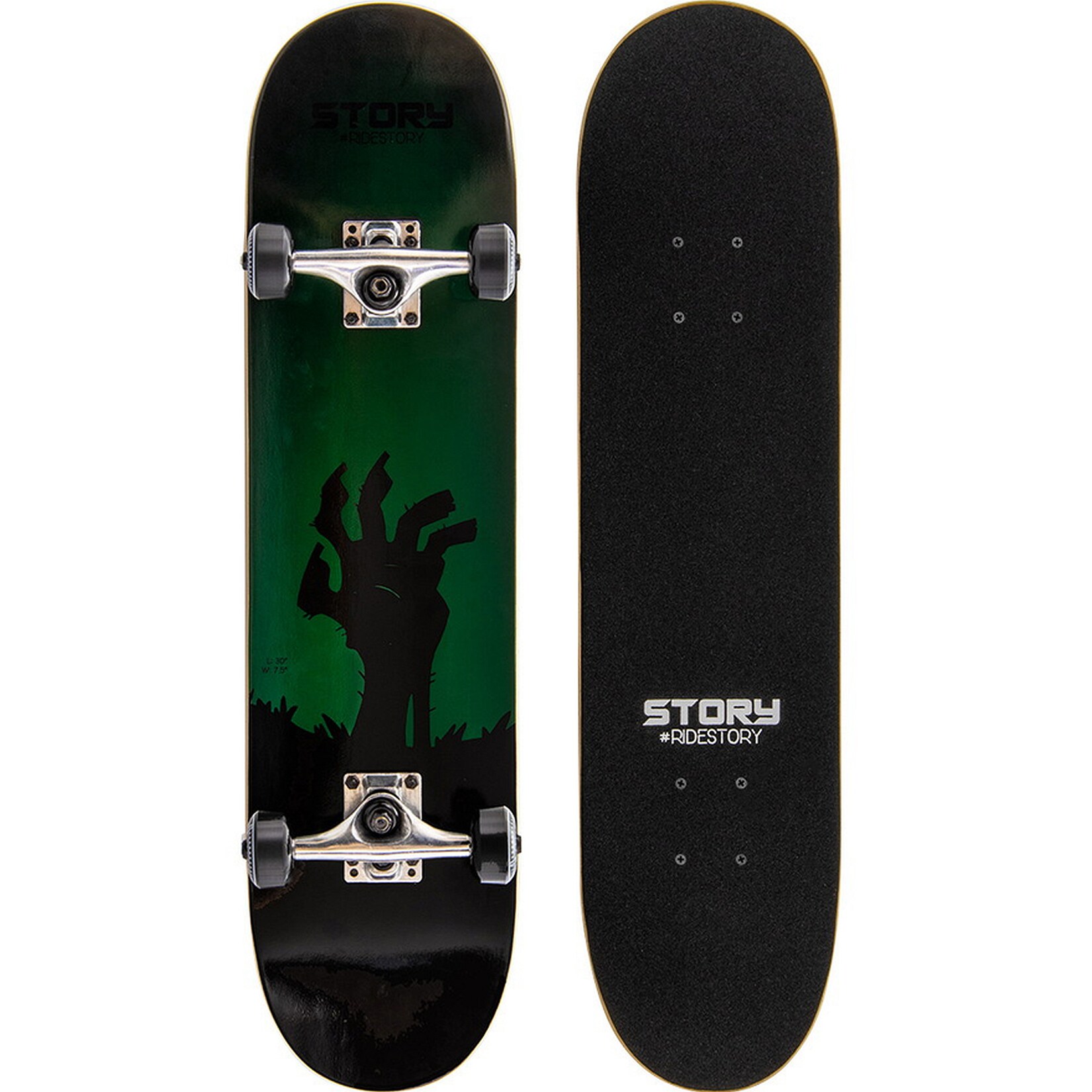 Skateboard Classic 7,5", grün