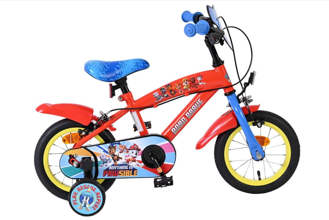 VOLARE Kinderfahrrad Paw Patrol 12 Zoll, ohne Rücktrittbremse