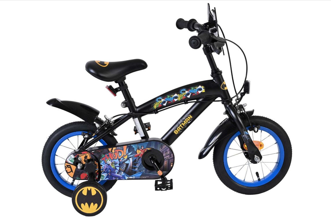 VOLARE Kinderfahrrad Batman 12 Zoll, ohne Rücktrittbremse