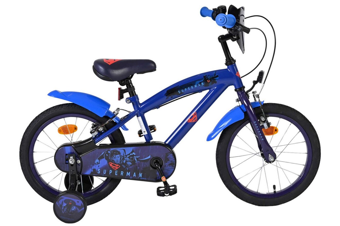 VOLARE Kinderfahrrad Superman 16 Zoll, ohne Rücktrittbremse