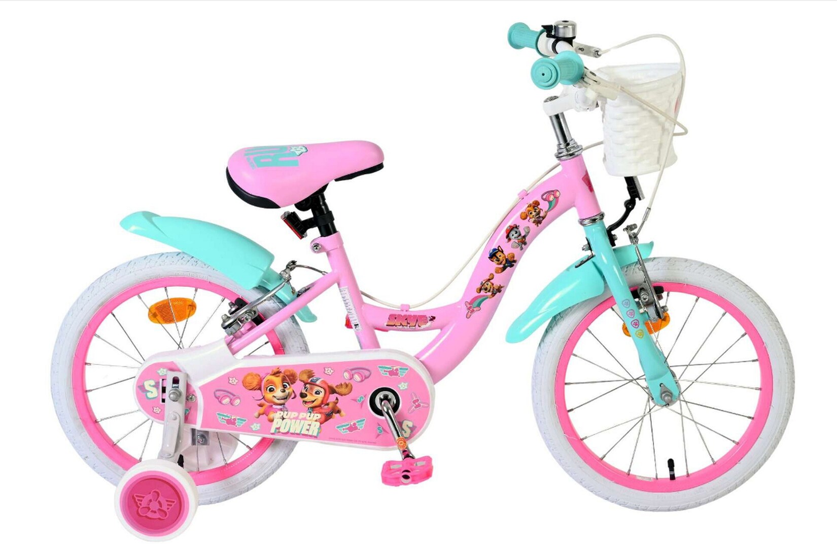 VOLARE Kinderfahrrad Paw Patrol, 16  Zoll, rosa | 08715347206153