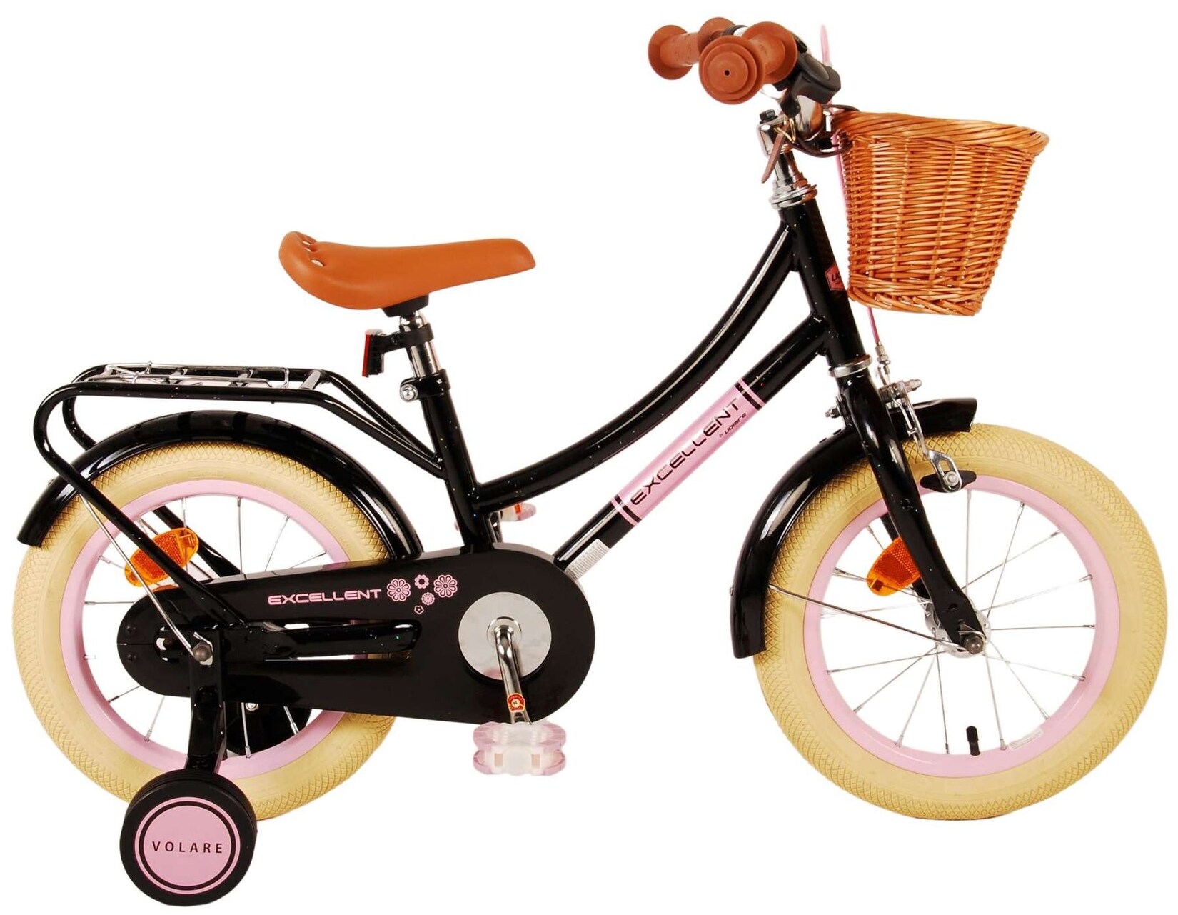 VOLARE Kinderfahrrad Excellent, 14 Zoll, schwarz