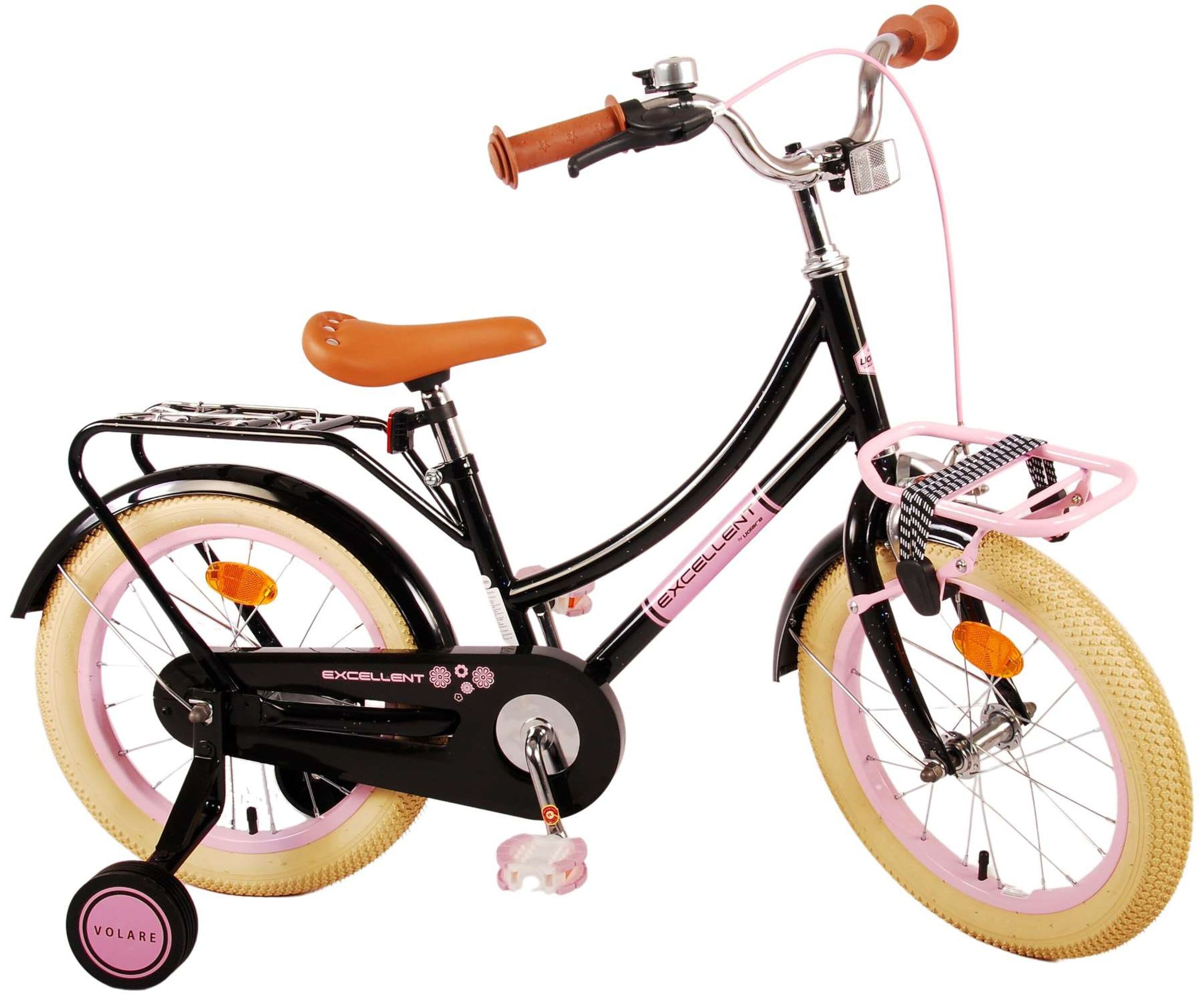 VOLARE Kinderfahrrad Excellent 16 Zoll, schwarz - Bild 1