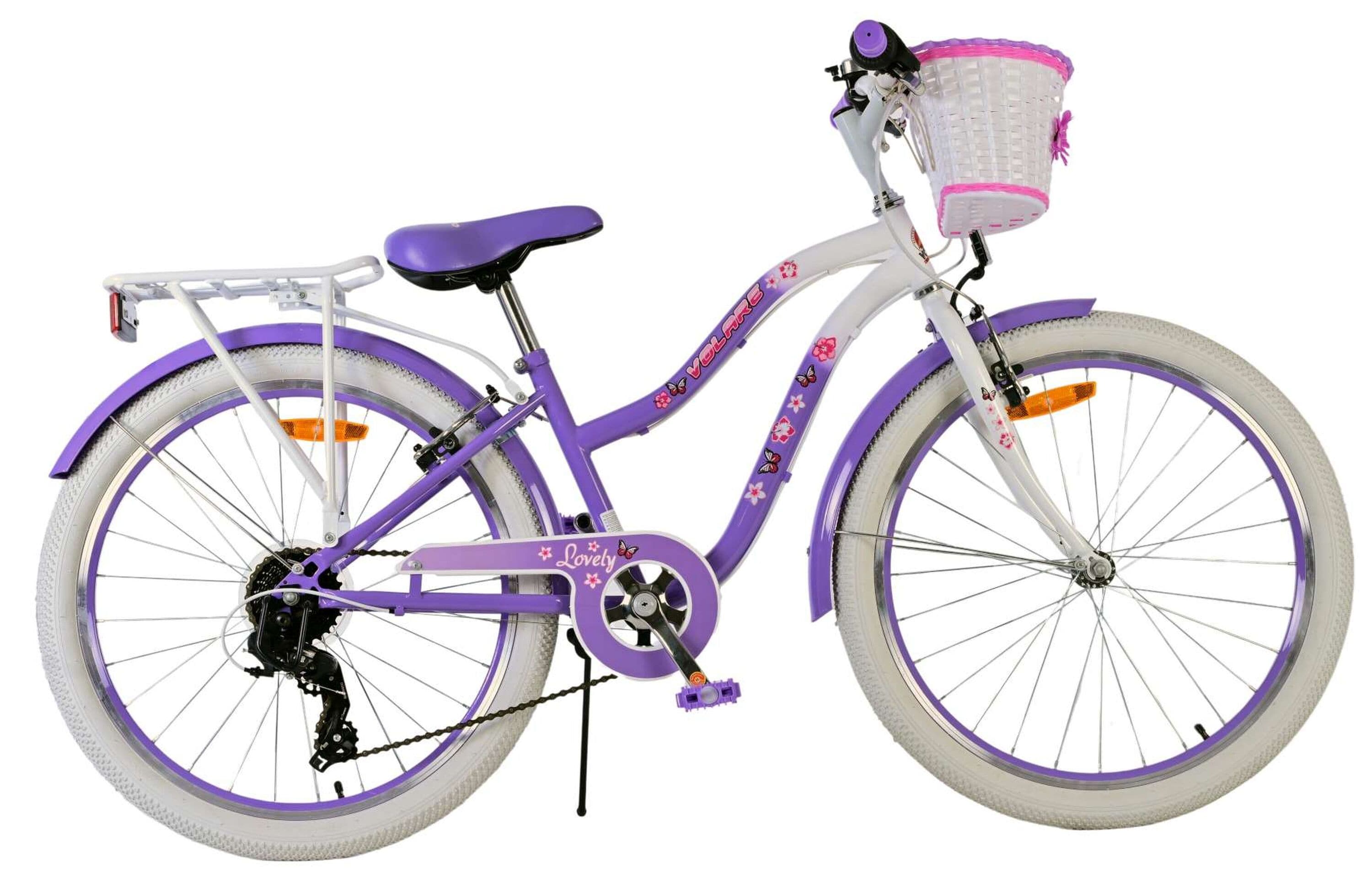 VOLARE Jugendfahrrad Lovely 24 Zoll, lila - Bild 1
