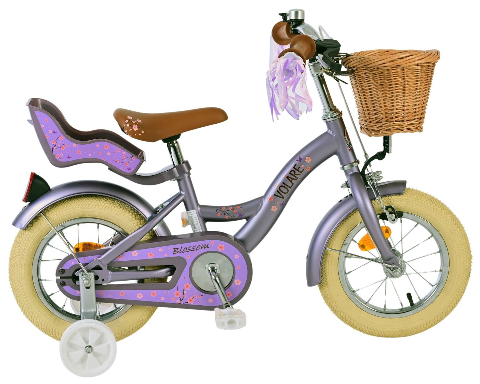 VOLARE Kinderfahrrad Blossom 12 Zoll, lila