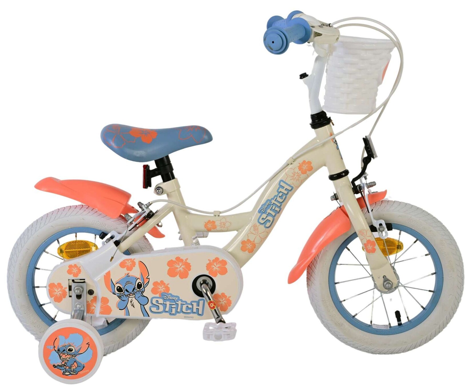 VOLARE Kinderfahrrad Disney Stitch, 12 Zoll, ohne Rücktrittbremse