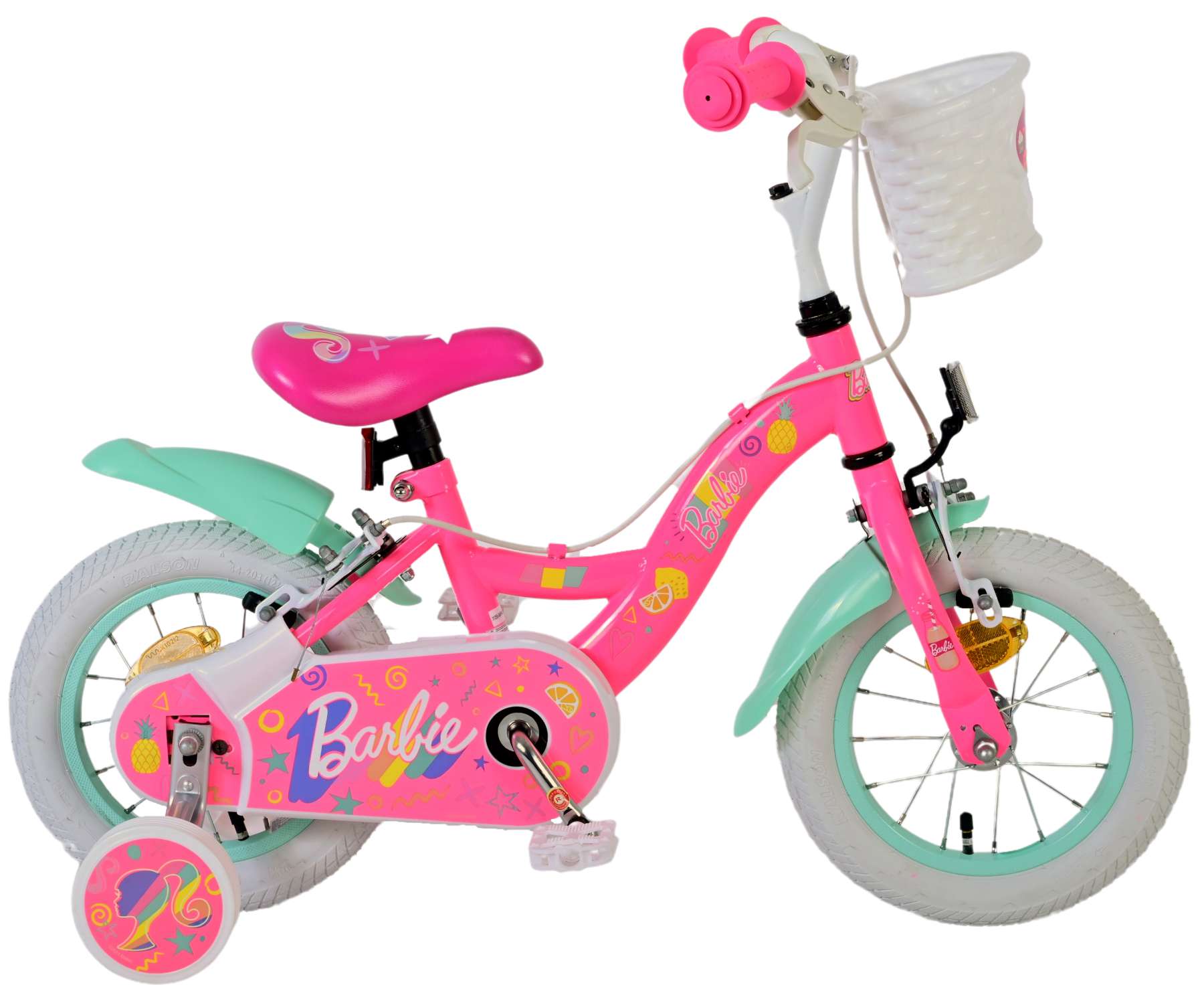 VOLARE Kinderfahrrad  Barbie, 12 Zoll, ohne R&uuml;cktrittbremse - Bild 1
