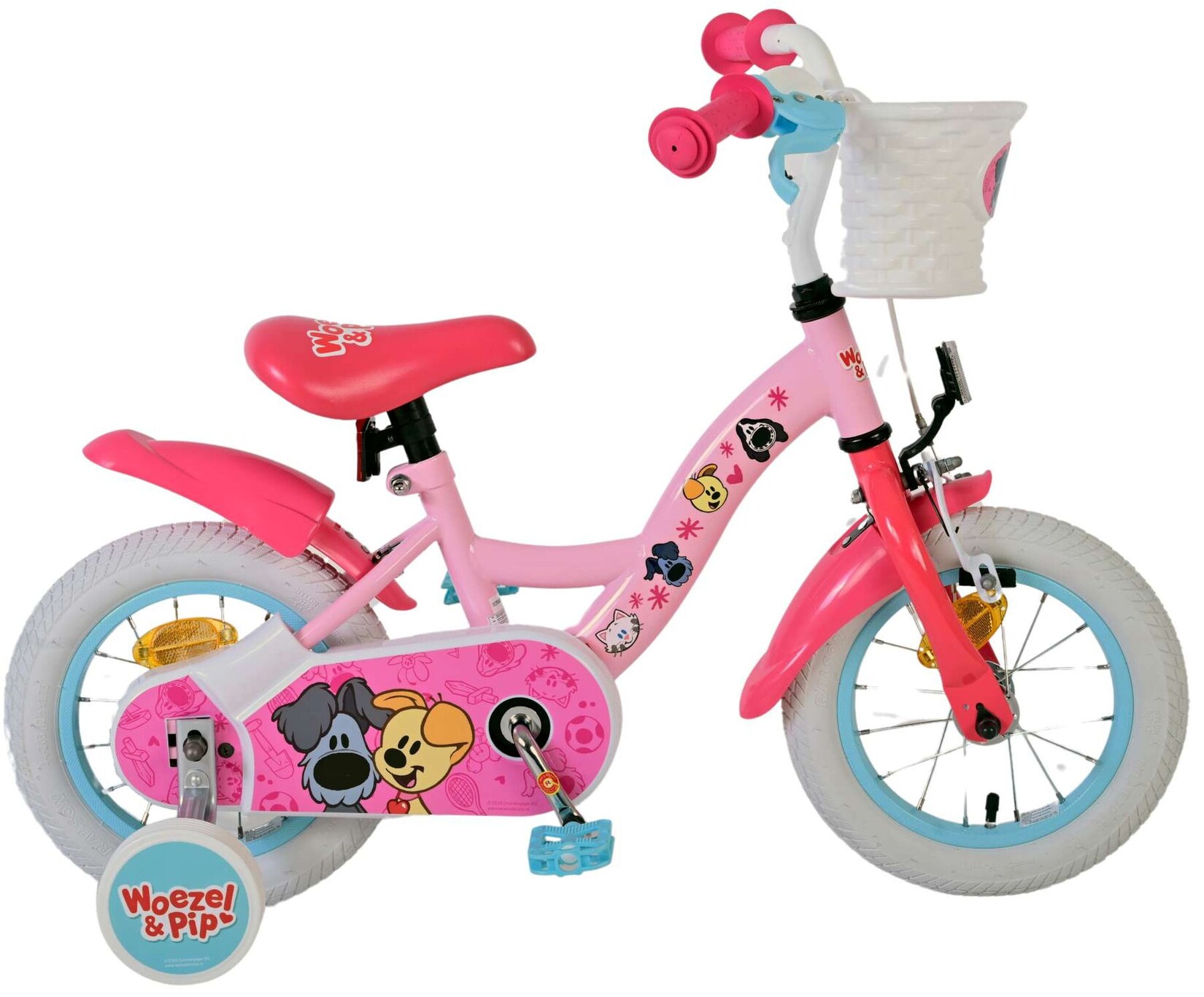 VOLARE Kinderfahrrad Woezel & Pip 12 Zoll