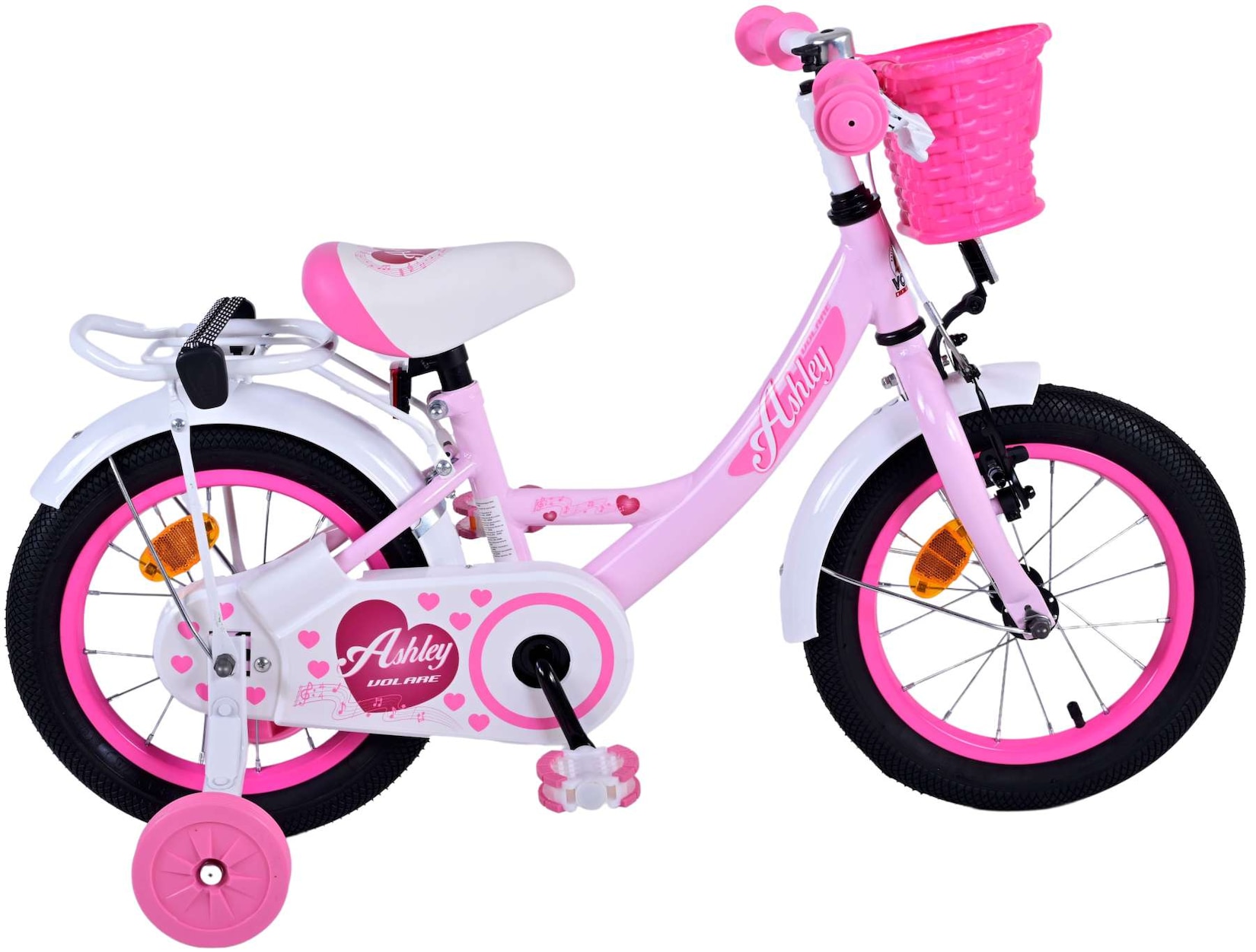 VOLARE Kinderfahrrad Ashley 14 Zoll, rosa