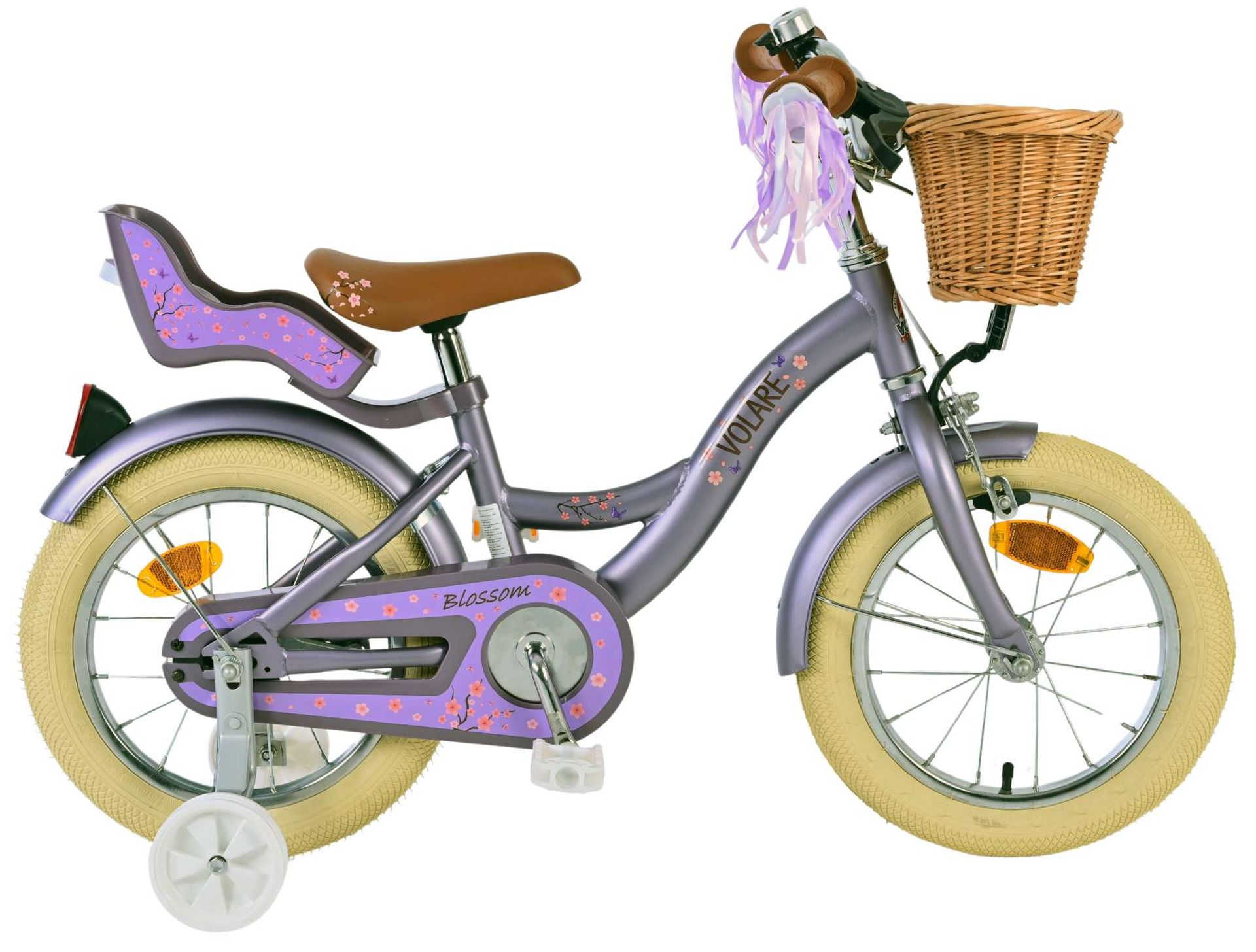 VOLARE Kinderfahrrad Blossom  14  Zoll, lila - Bild 1