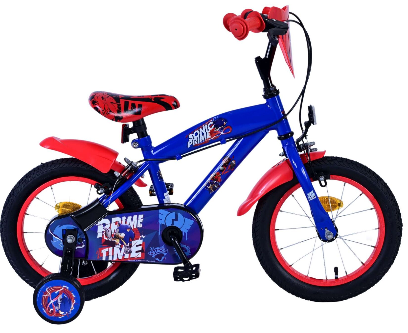 VOLARE Kinderfahrrad Sonic Prime 14 Zoll, ohne Rücktrittbremse