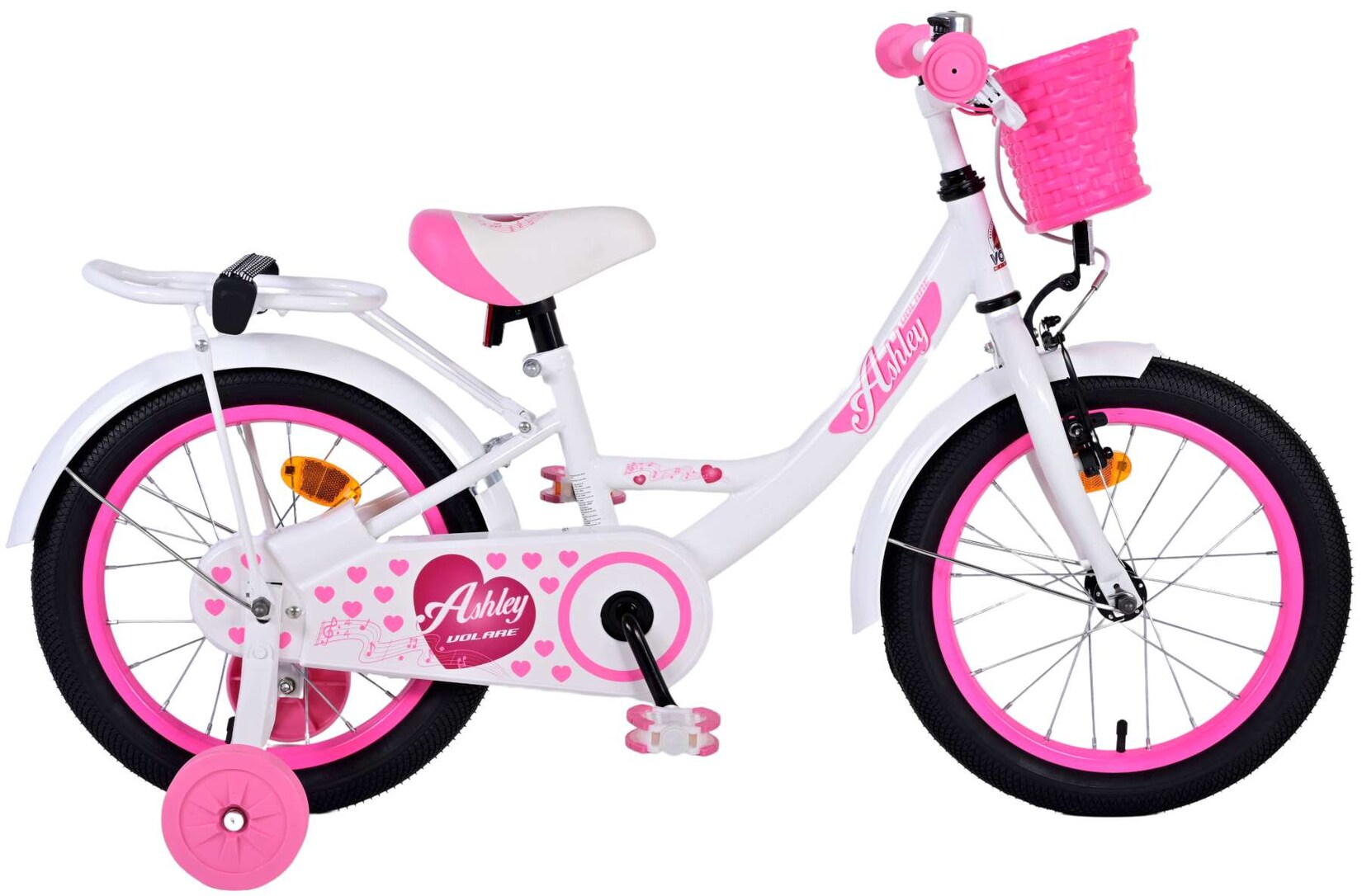 VOLARE Kinderfahrrad Ashley 16 Zoll, weiß