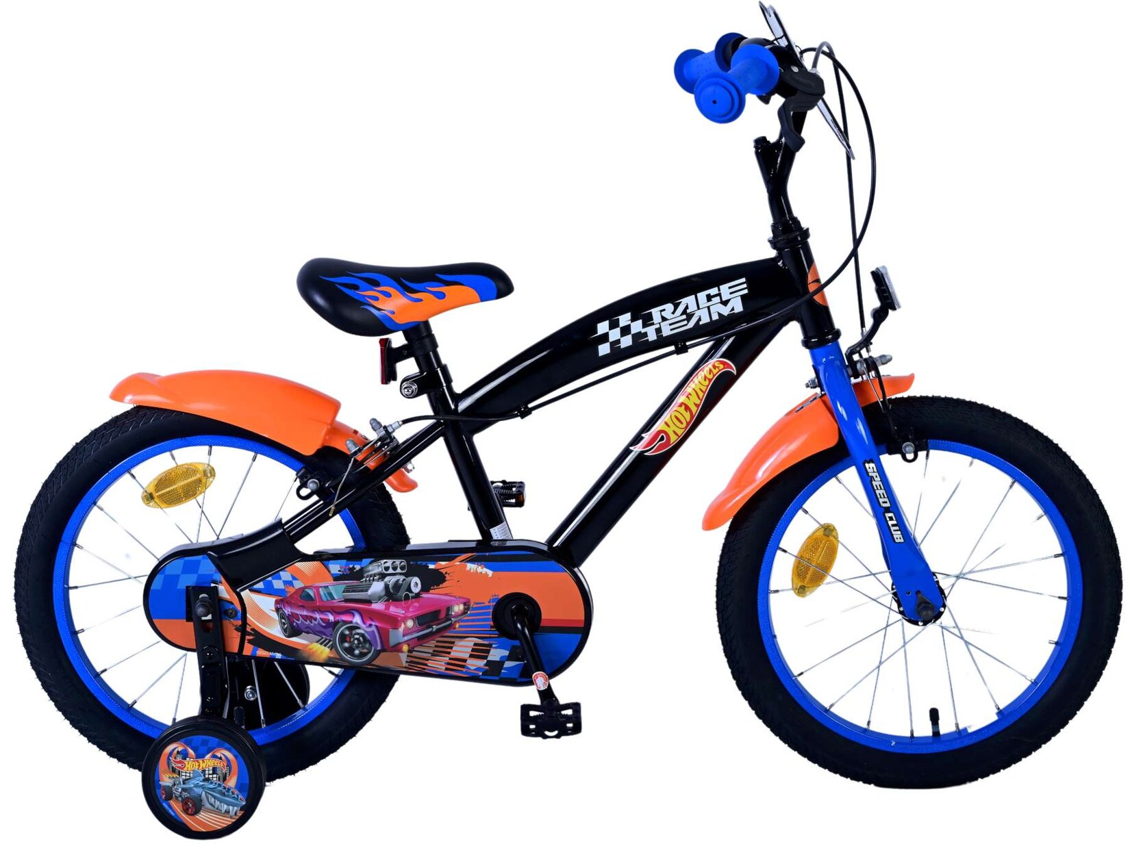 VOLARE Kinderfahrrad Hot Wheels 16 Zoll, ohne Rücktrittbremse