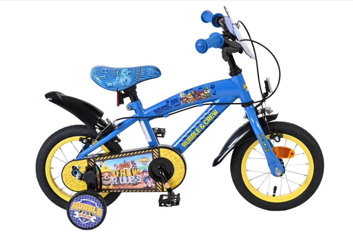 VOLARE Kinderfahrrad Rubble & Crew 12 Zoll, ohne  Rücktrittbremse | 08715347412059
