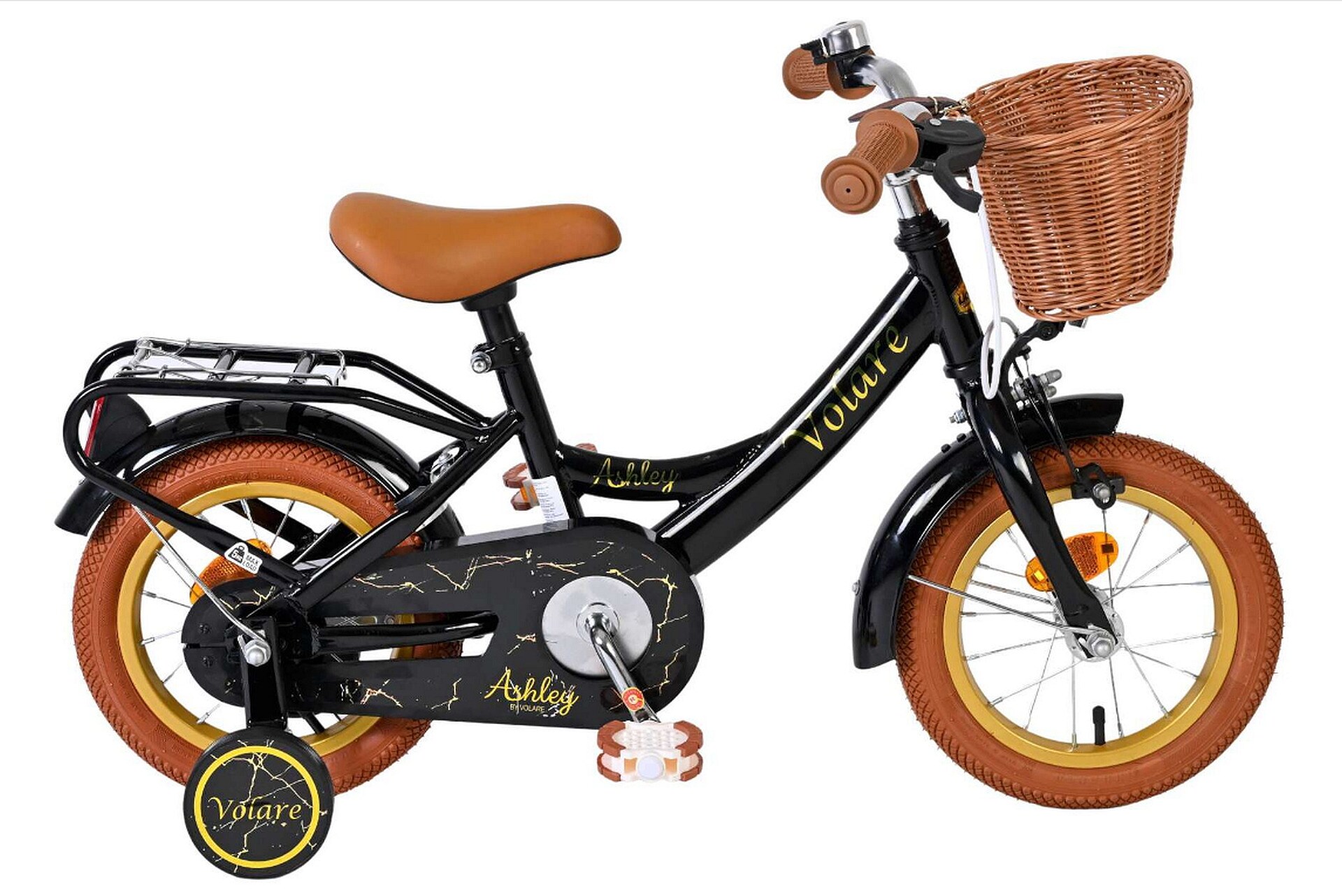 VOLARE Kinderfahrrad Ashley 12 Zoll, schwarz - Bild 1