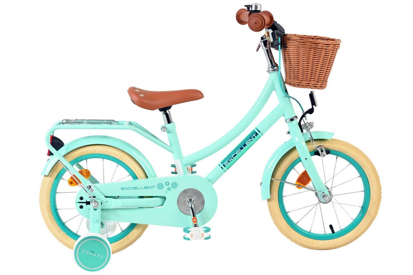 VOLARE Kinderfahrrad Excellent, 14 Zoll, grün