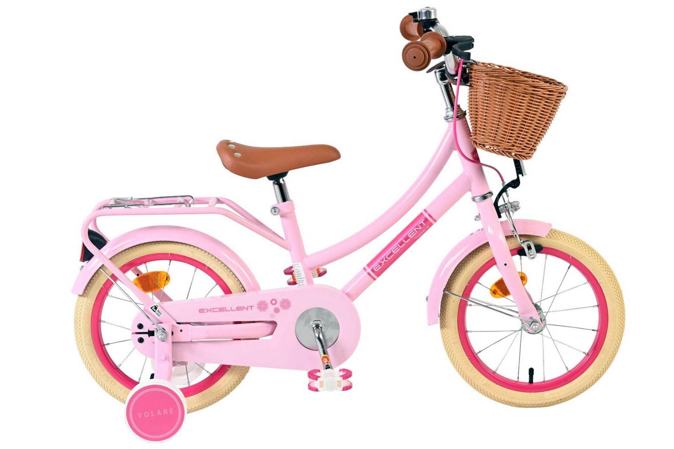 VOLARE Kinderfahrrad Excellent, 14 Zoll, pink