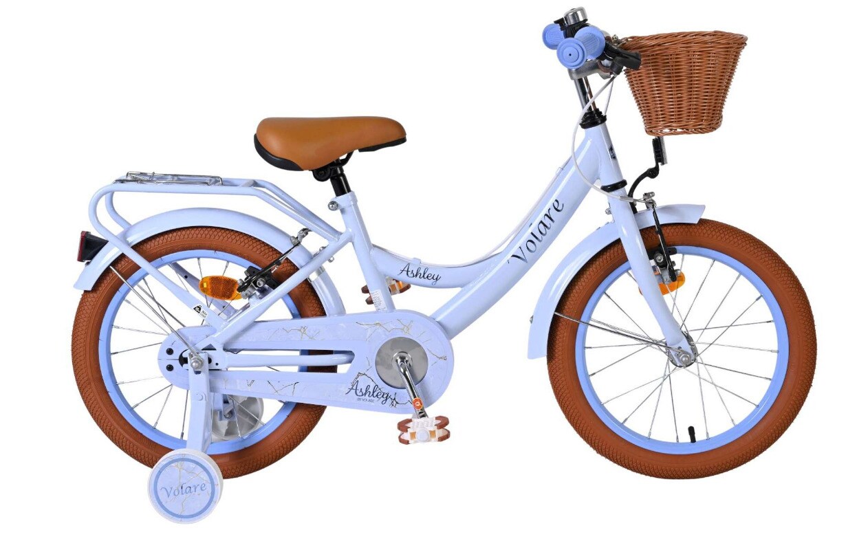 VOLARE Kinderfahrrad Ashley 16 Zoll ohne Rücktrittbremse, hellblau