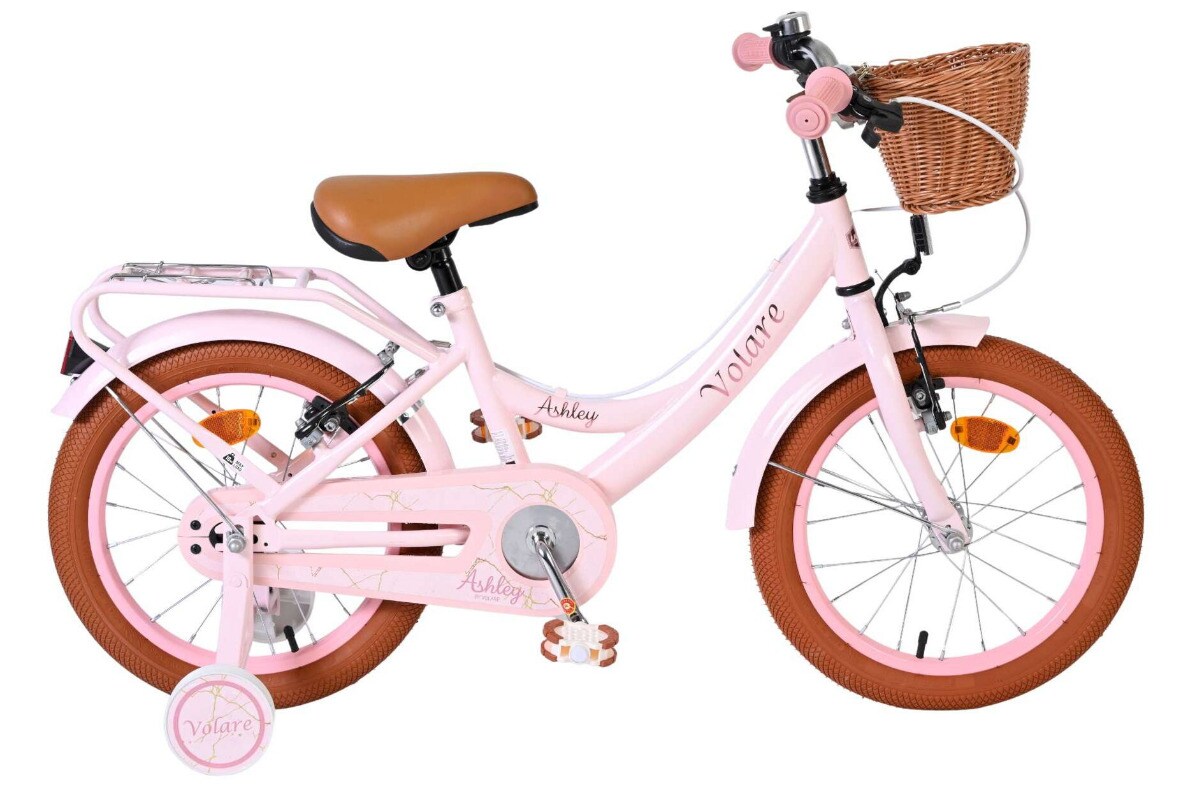 VOLARE Kinderfahrrad Ashley 16 Zoll ohne Rücktrittbremse, rosa