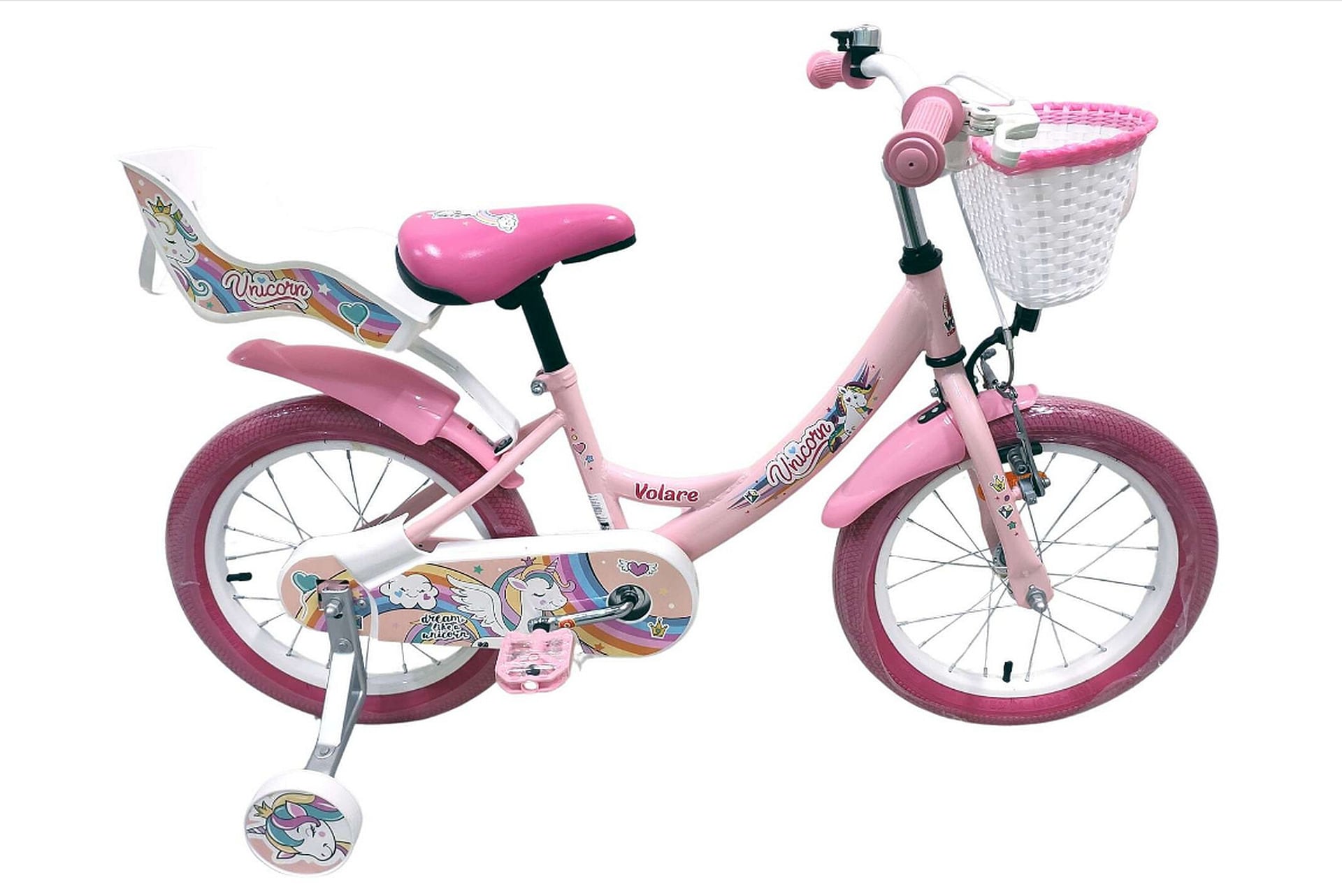 VOLARE Kinderfahrrad  Unicorn 16  Zoll, rosa - Bild 1