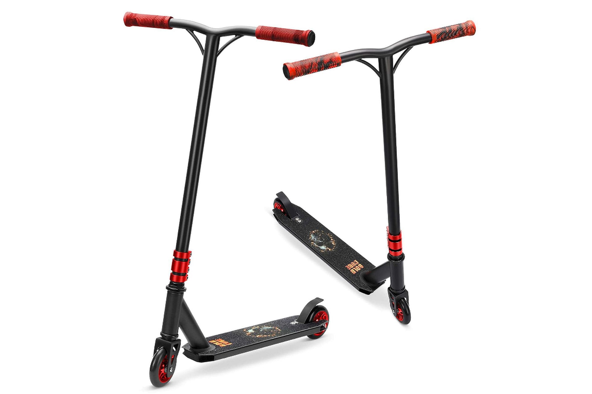 Tretroller / Deluxe Stunt-Scooter, Rot - Bild 1