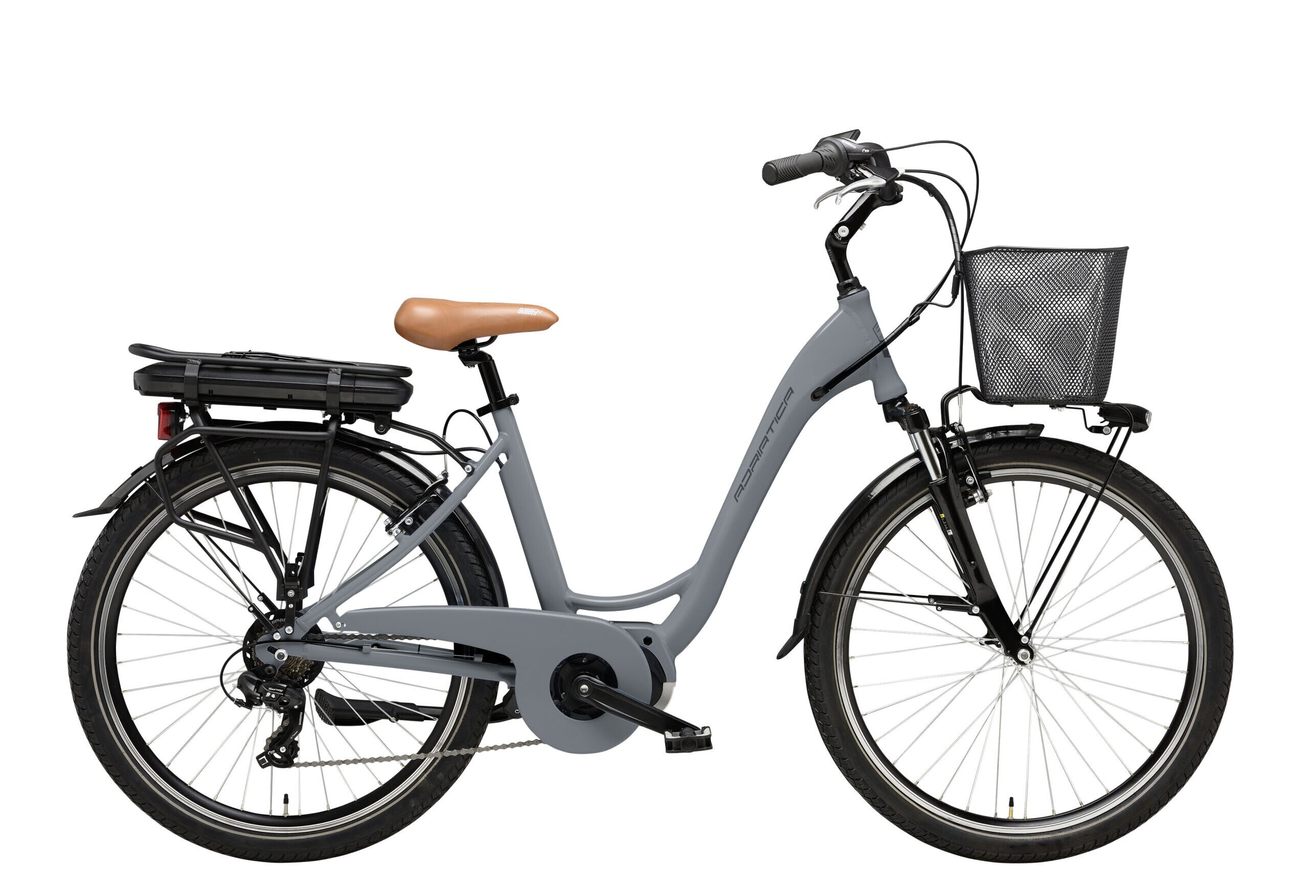 Adriatica Elektro-Citybike 26 Zoll VANITY Lady grau - Bild 1