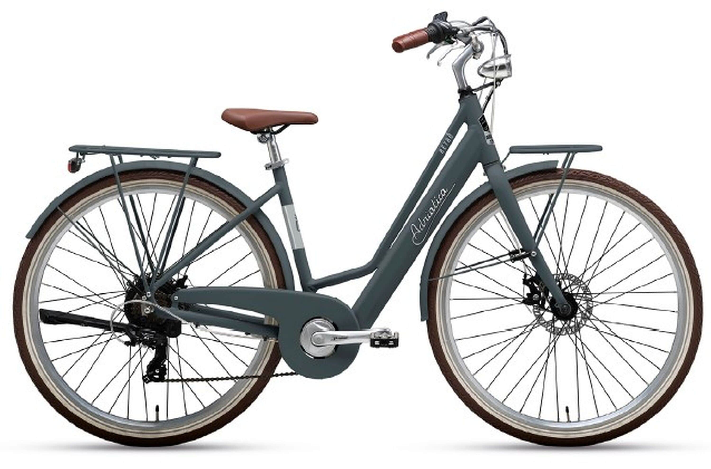 Adriatica Elektro-Citybike RETRO 28 Zoll, grau - Bild 1