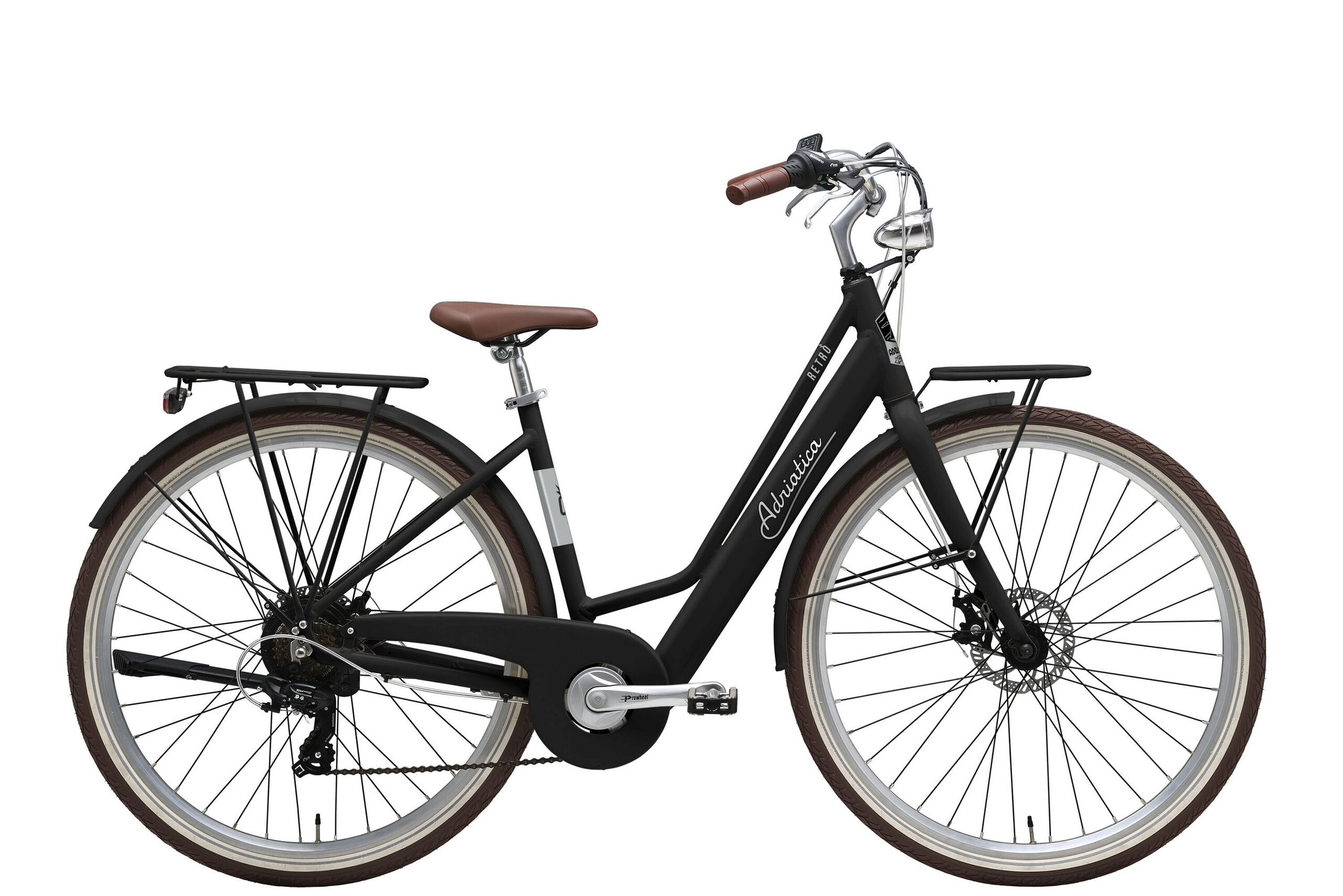 Adriatica Elektro-Citybike RETRO 28 Zoll, schwarz - Bild 1