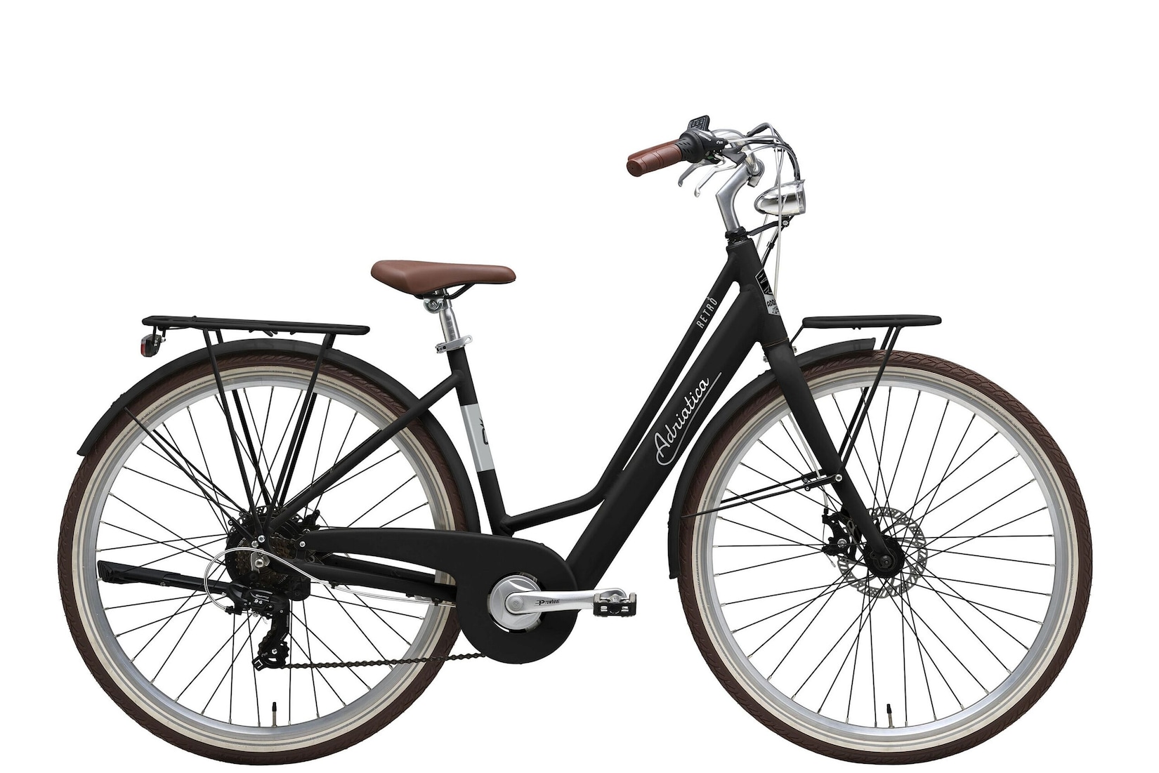 Elektro-Citybike RETRO 28 Zoll, schwarz