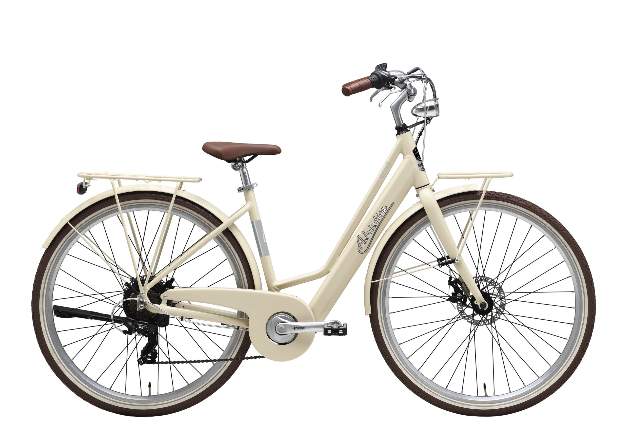 Adriatica Elektro-Citybike RETRO 28 Zoll, creme - Bild 1