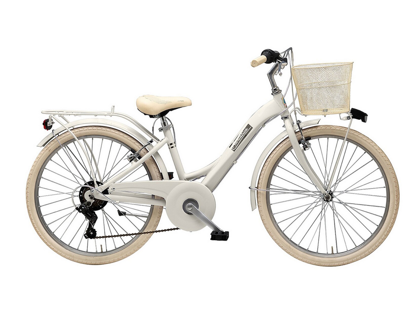 Cityfahrrad 24 Zoll PANDA, creme