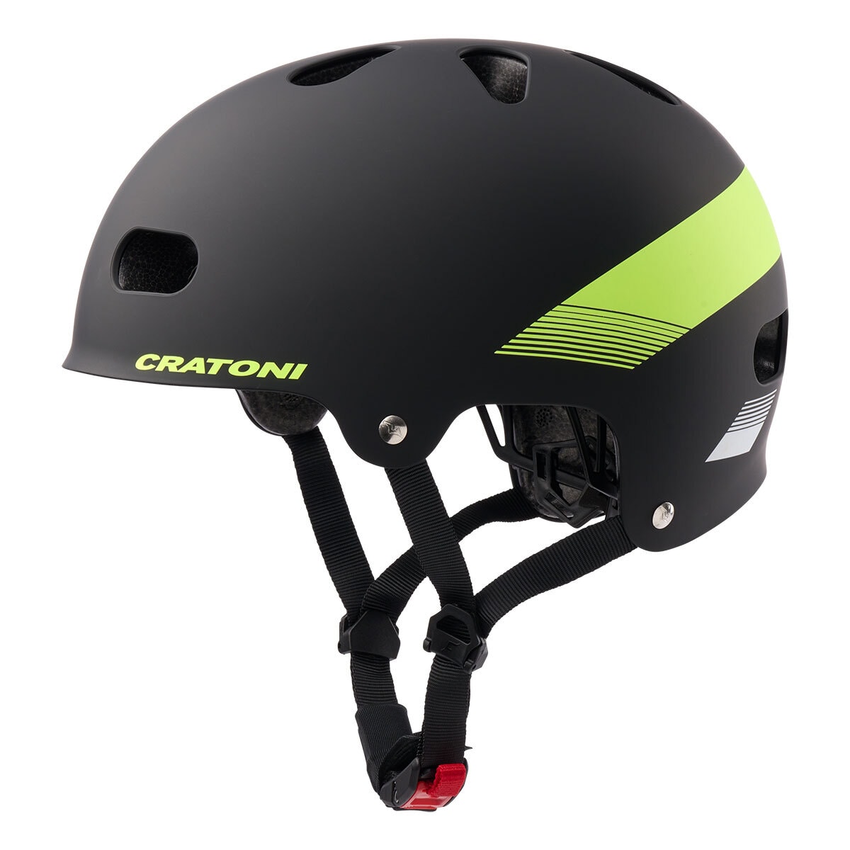CRATONI Kinder-Fahrradhelm C-Mate Jr., black-lime - Bild 1