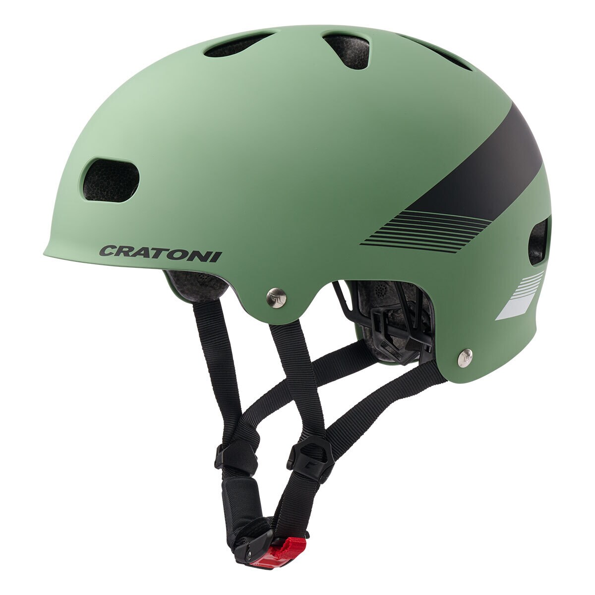 CRATONI Kinder-Fahrradhelm C-Mate Jr., sage-black - Bild 1
