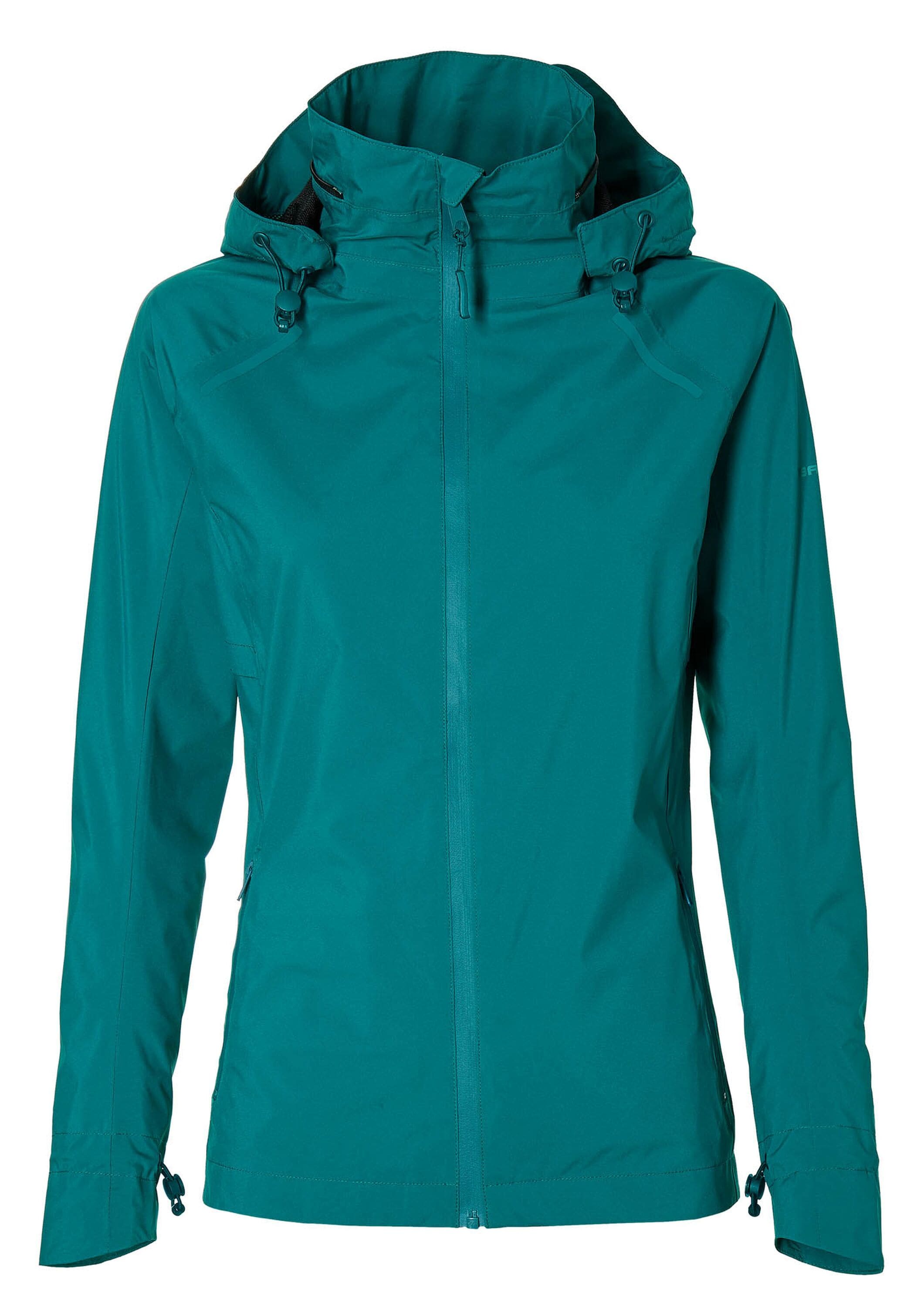 BASIL Fahrrad-Regenjacke Damen Skane, teal green - Bild 1