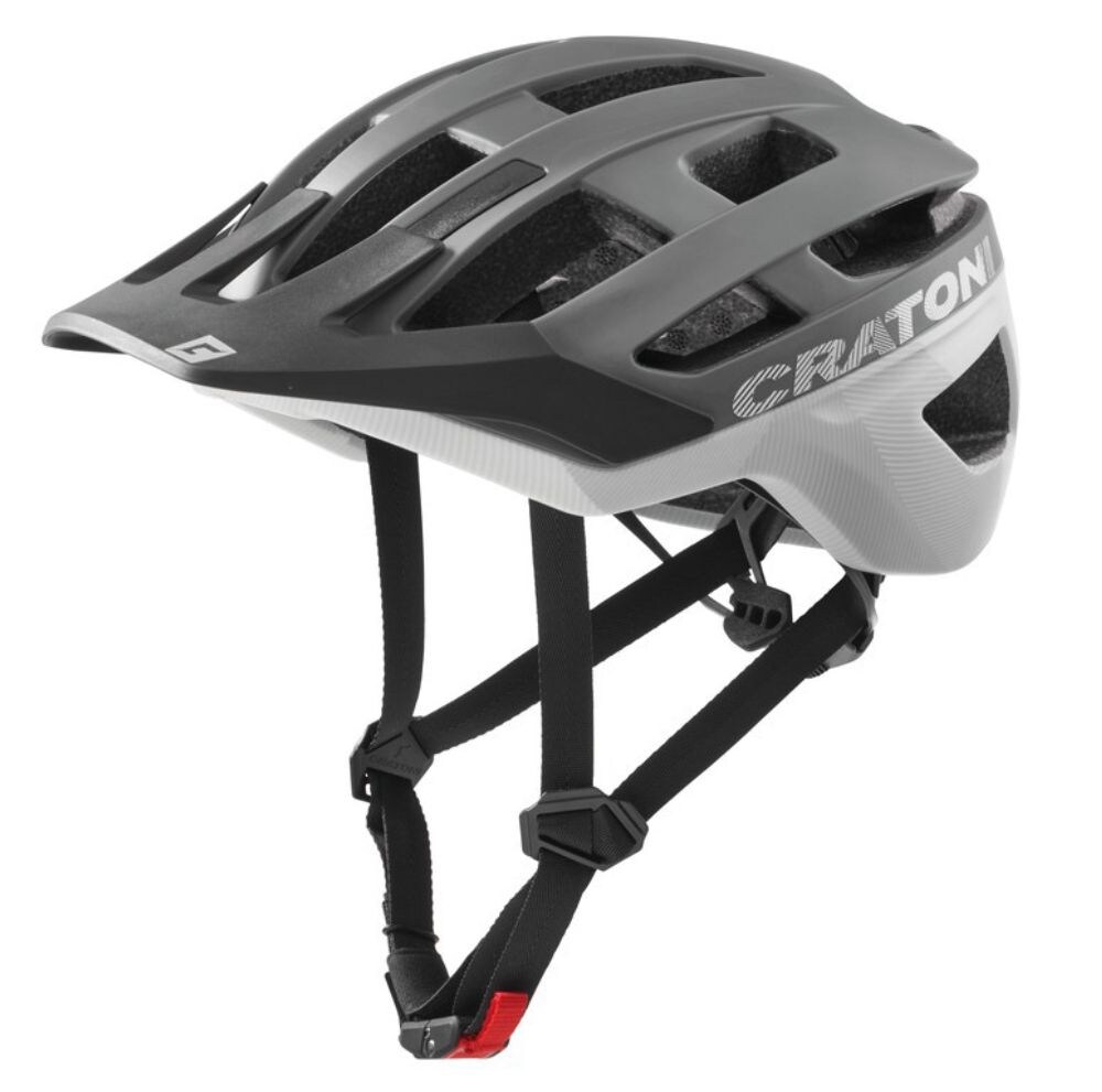 CRATONI MTB - Fahrradhelm AllRace stone/weiß matt